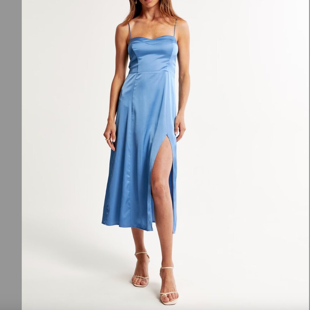 NWT The A&F Camille Midi Dress